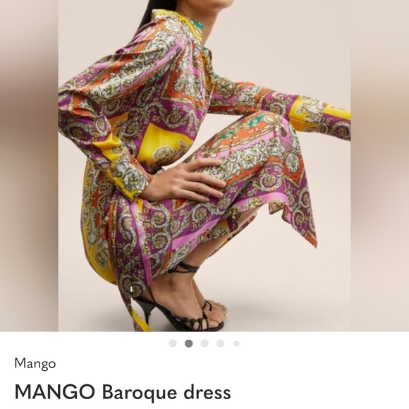 MANGO Multicolor Baroque Dress - Picture 3 of 7
